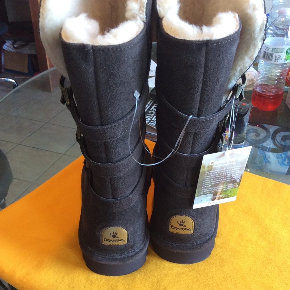 BearPaw Jenna Dark Brown Suede Boots Size 10/41, NWT (NWOB) - Picture 8 of 15